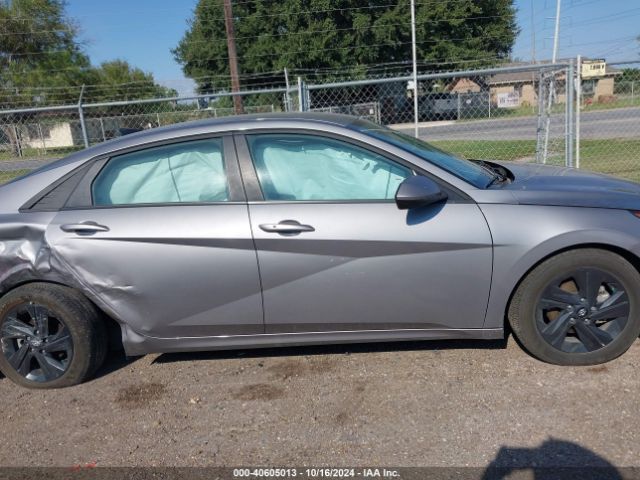 KMHLM4AJ1PU087194 Hyundai Elantra Hybrid Blue
