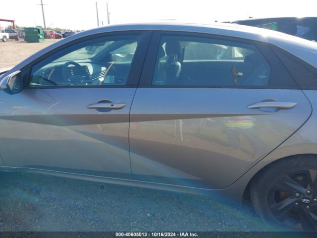 KMHLM4AJ1PU087194 Hyundai Elantra Hybrid Blue