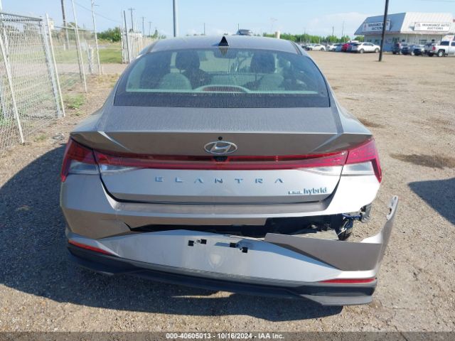 KMHLM4AJ1PU087194 Hyundai Elantra Hybrid Blue
