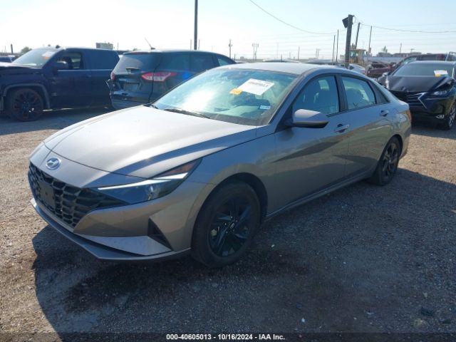 KMHLM4AJ1PU087194 Hyundai Elantra Hybrid Blue