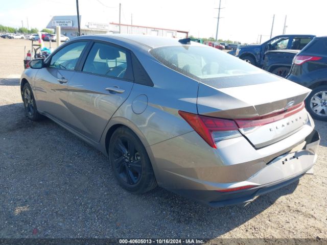 KMHLM4AJ1PU087194 Hyundai Elantra Hybrid Blue
