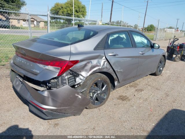KMHLM4AJ1PU087194 Hyundai Elantra Hybrid Blue