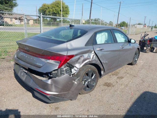 KMHLM4AJ1PU087194 Hyundai Elantra Hybrid Blue