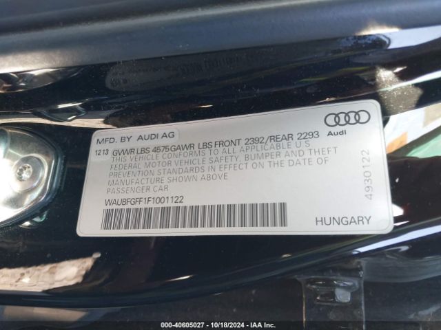 WAUBFGFF1F1001122 Audi A3 2.0t Premium