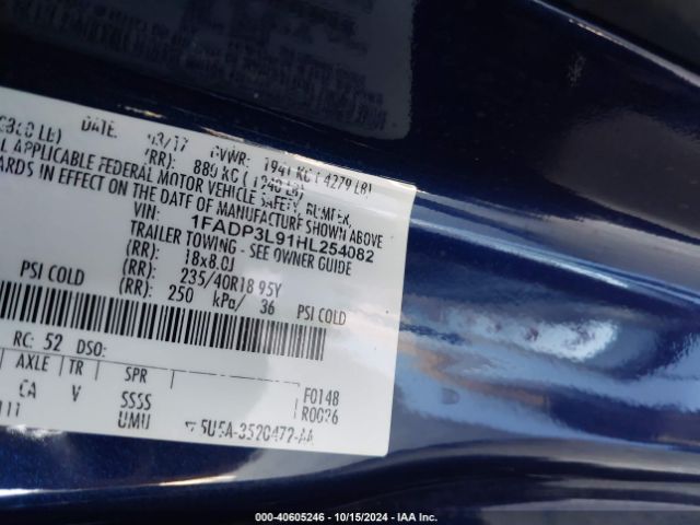2017 FORD FOCUS ST 1FADP3L91HL254082 Photo 8