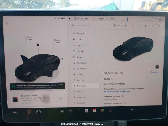 Tesla Model 3 Rear-wheel Drive 2023 5YJ3E1EA1PF491700 Image 15