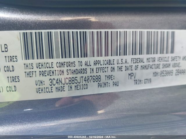 3C4NJCBB5JT407688 Jeep Compass Altitude Fwd