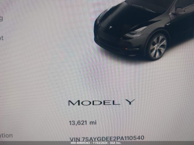 7SAYGDEE2PA110540 Tesla Model Y Awd/long Range Dual Motor All-wheel Drive