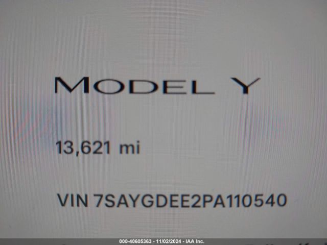 7SAYGDEE2PA110540 Tesla Model Y Awd/long Range Dual Motor All-wheel Drive