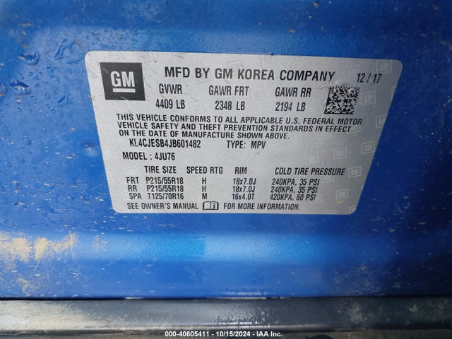 KL4CJESB4JB601482 Buick Encore Preferred