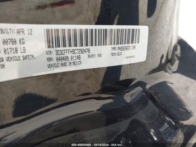 2012 FIAT 500 3C3CFFFH9CT292478 Photo 8