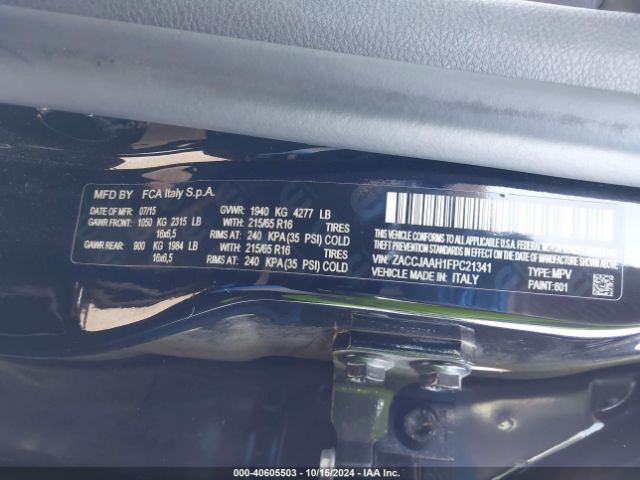 ZACCJAAH1FPC21341 Jeep Renegade Sport