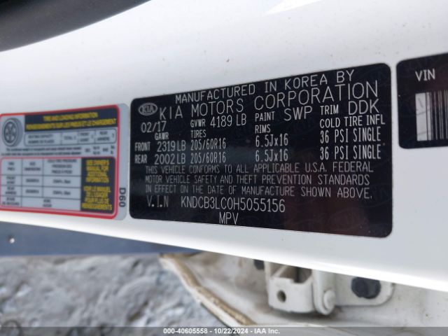 KNDCB3LC0H5055156 KIA NIRO LX