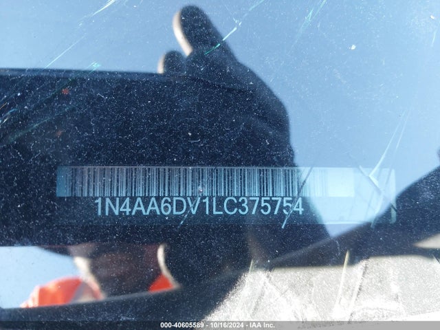 Nissan Maxima Sl Xtronic Cvt 2020 1N4AA6DV1LC375754 Image 9