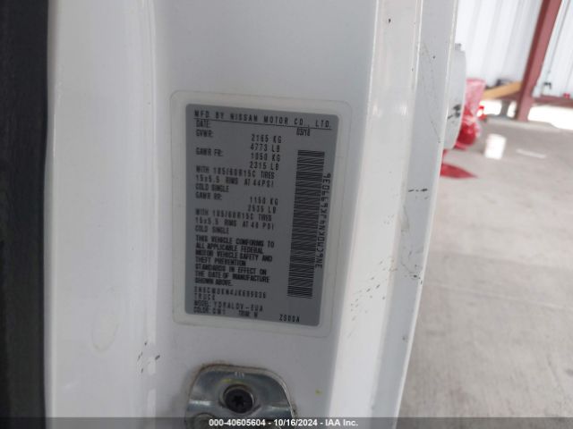 3N6CM0KN4JK699036 Nissan Nv200 S
