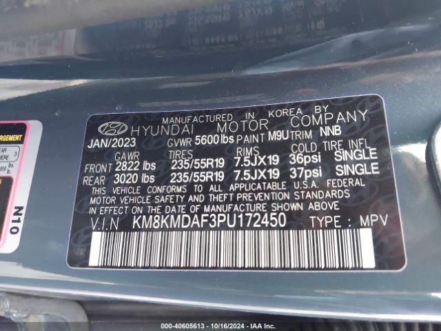 KM8KMDAF3PU172450 Hyundai IONIQ 5 SE