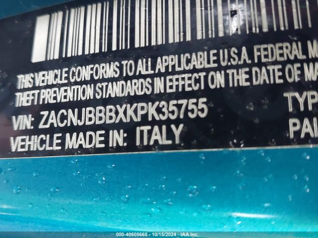 ZACNJBBBXKPK35755 Jeep Renegade Latitude 4x4