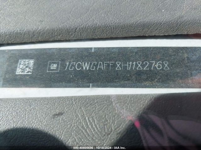 1GCWGAFF8H1182768 Chevrolet Express 2500 Work Van