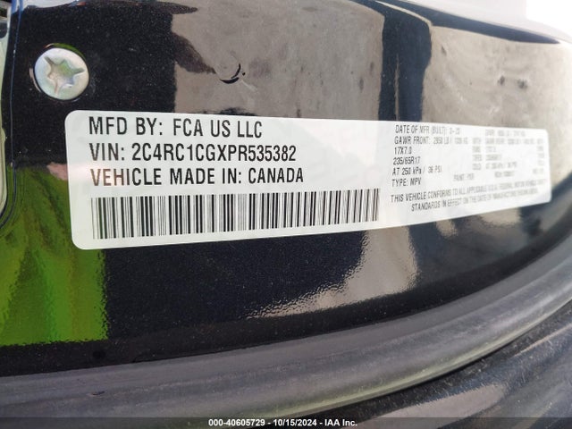 Chrysler Voyager Lx 2023 2C4RC1CGXPR535382 Image 9