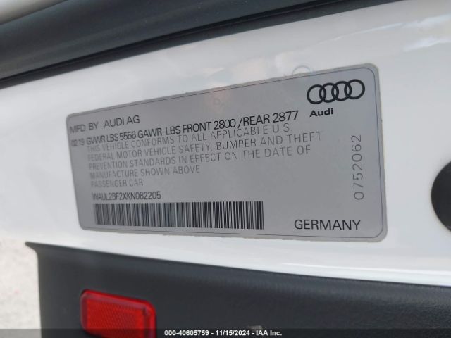 WAUL2BF2XKN082205 Audi A6 55 Premium