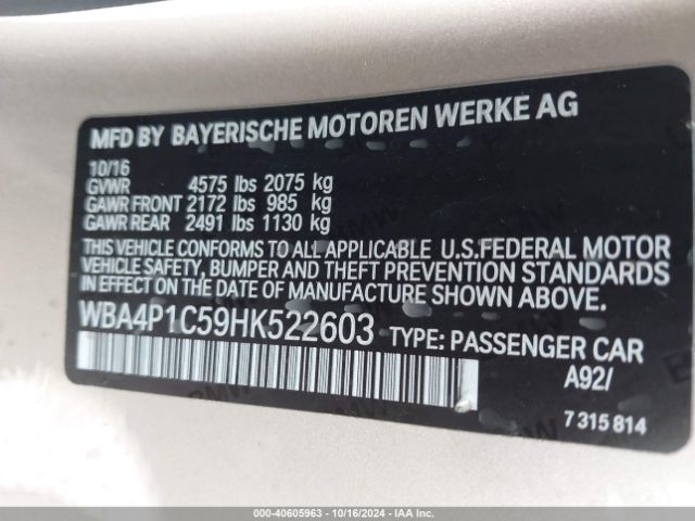 WBA4P1C59HK522603 BMW 440I