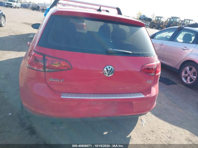 3VW217AU1FM093713 Volkswagen Golf Tsi S 4-door