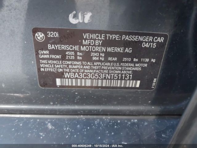WBA3C3G53FNT51131 BMW 320i Xdrive