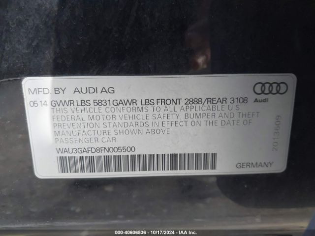 WAU3GAFD8FN005500 Audi A8 L 3.0t