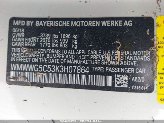 WMWWG5C53K3H07864 Mini Convertible Cooper