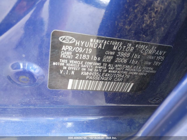 Hyundai ELANTRA GT 2019 KMHH35LE4KU108479 Image 9
