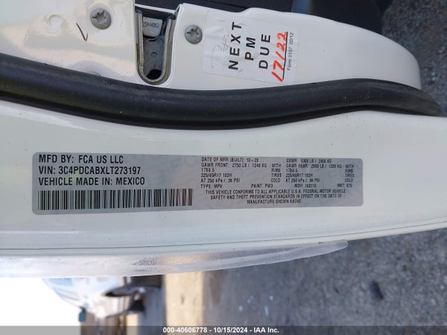 Dodge Journey Se Value 2020 3C4PDCABXLT273197 Image 9