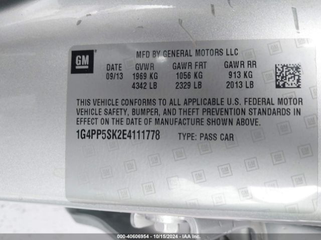 1G4PP5SK2E4111778 Buick Verano