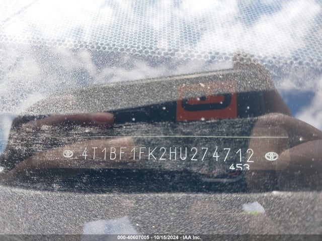 Toyota CAMRY SE 2017 4T1BF1FK2HU274712 Image 9