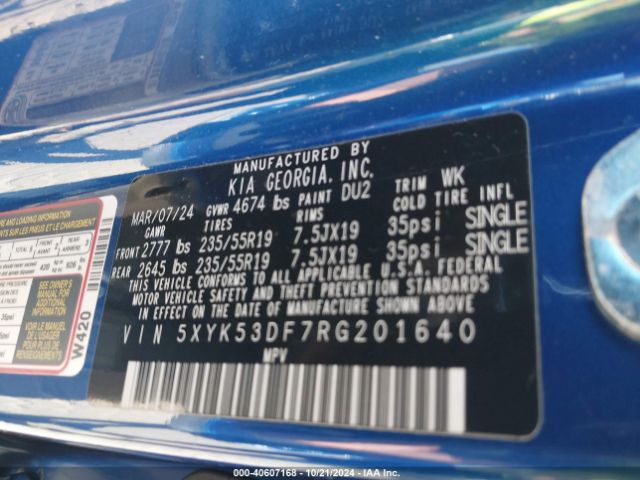 5XYK53DF7RG201640 KIA Sportage Sx-prestige