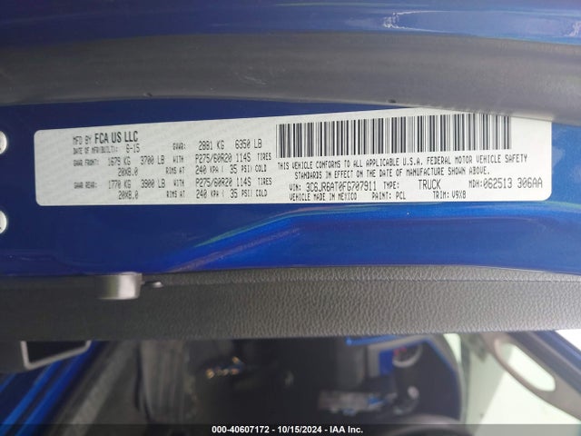 RAM 1500 Express 2015 3C6JR6AT0FG707911 Image 9