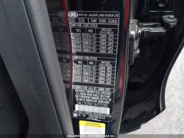SALCR2RX7JH775390 Land Rover Discovery Sport Hse