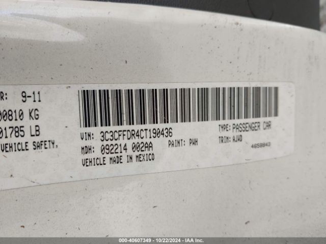 2012 FIAT 500C 3C3CFFDR4CT190436 Photo 8