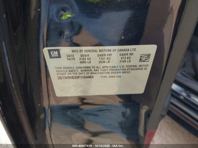 2G1WD5E39F1164464 Chevrolet IMPALA LIMITED POLICE