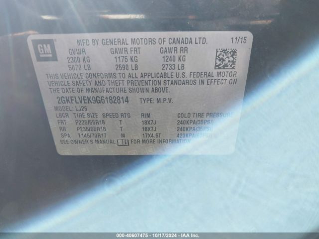 2GKFLVEK9G6182814 GMC Terrain Denali