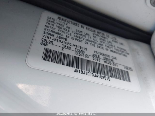 JN1BJ1CP0JW105515 Nissan Rogue Sport Sv