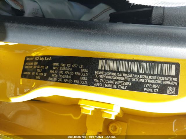 ZACCJAAT9GPE29084 Jeep Renegade Sport