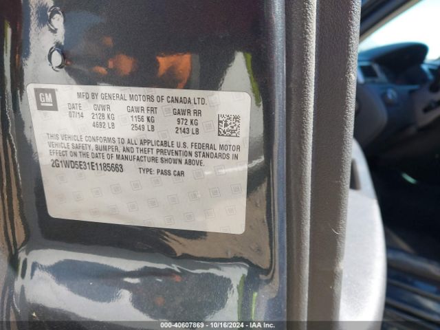 2G1WD5E31E1185663 Chevrolet IMPALA LIMITED POLICE