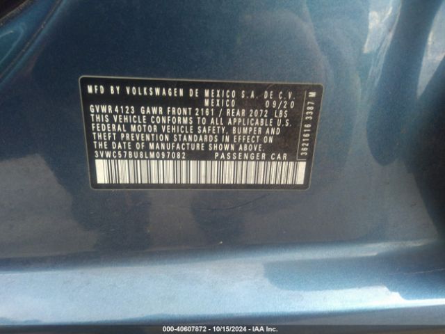 3VWC57BU8LM097082 Volkswagen Jetta 1.4t R-line/1.4t S/1.4t Se
