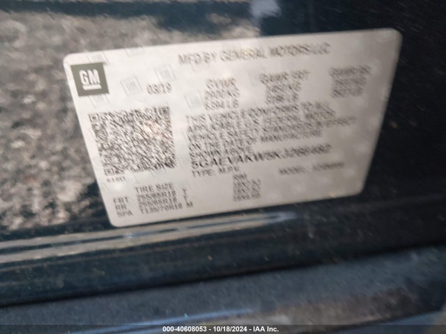 5GAEVAKW5KJ266482 Buick Enclave Awd Essence