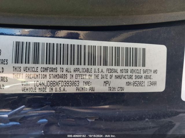 1C4NJDBBXFD393063 Jeep Compass Sport