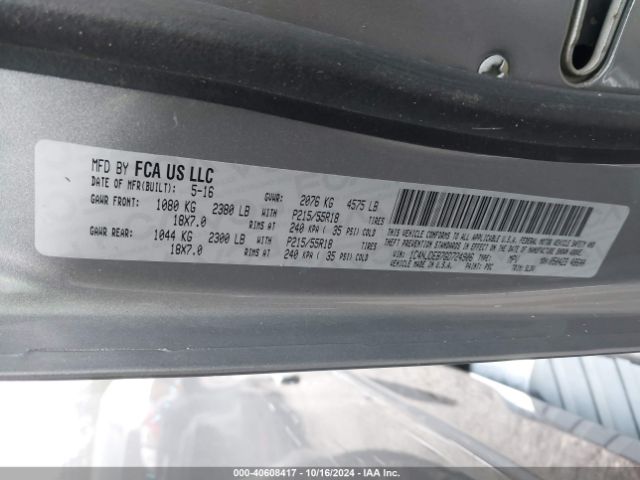 1C4NJDEB7GD724906 Jeep Compass High Altitude Edition