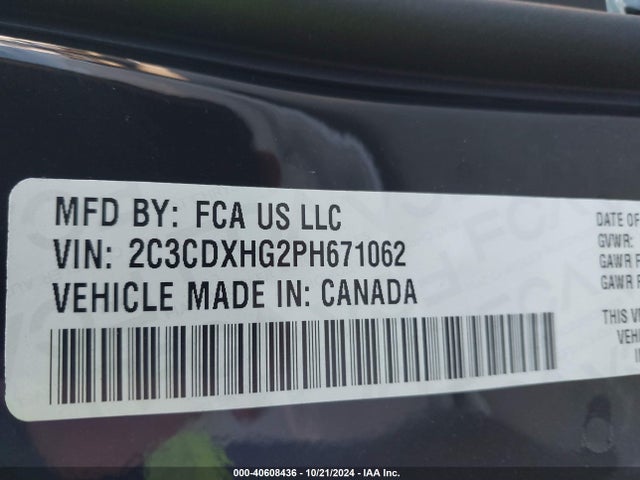 Dodge CHARGER GT 2023 2C3CDXHG2PH671062 Image 9
