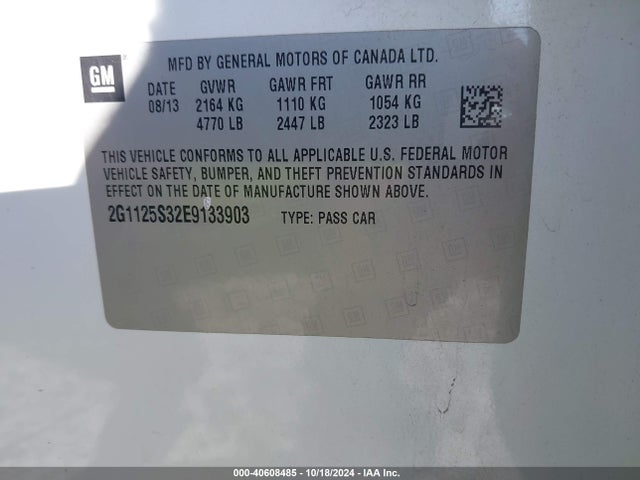 Chevrolet Impala 2lt 2014 2G1125S32E9133903 Image 9