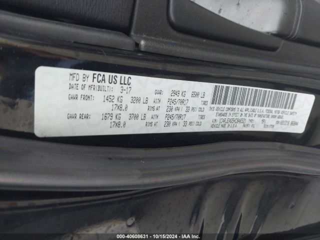 1C4RJEAG5HC846521 Jeep Grand Cherokee Laredo 4x2