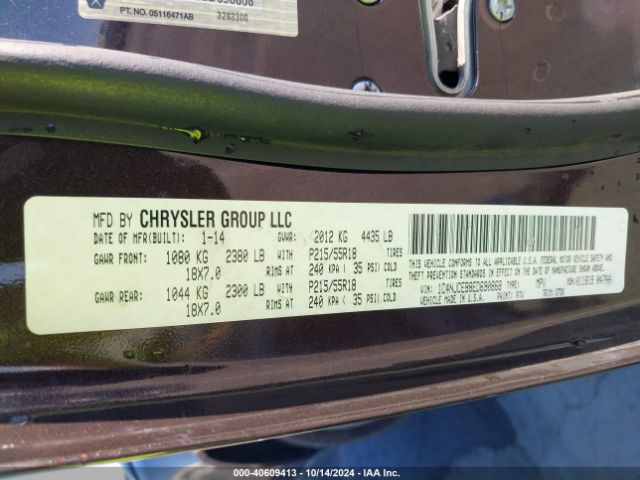 1C4NJCEB8ED690868 Jeep Compass Latitude